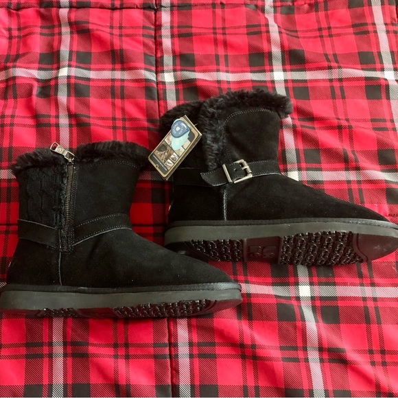 Lamo Brand Suede sweater faux fur Boot - Picture 2 of 6